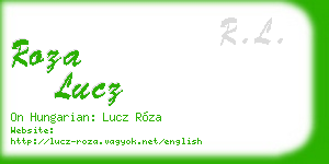 roza lucz business card