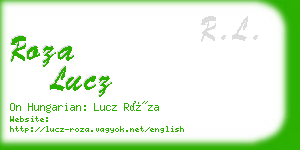 roza lucz business card